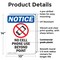 Signmission No Cell Phone Use, 10 in W x Rectangle, Plastic OS-2PACK-NS-P-1014-V-14417 - alternate 6